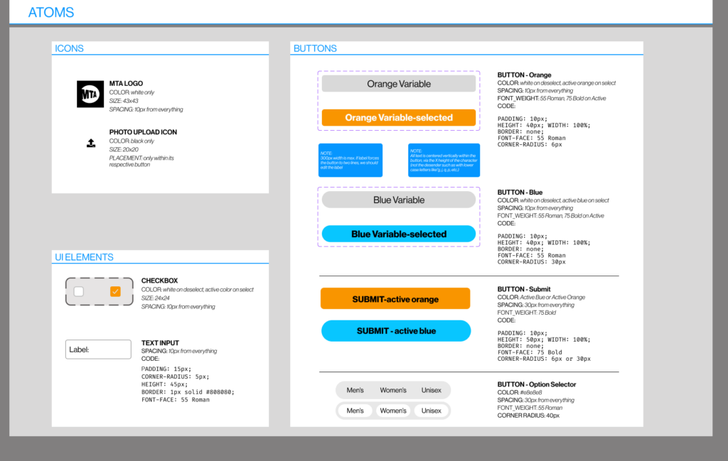 Design System Atoms
