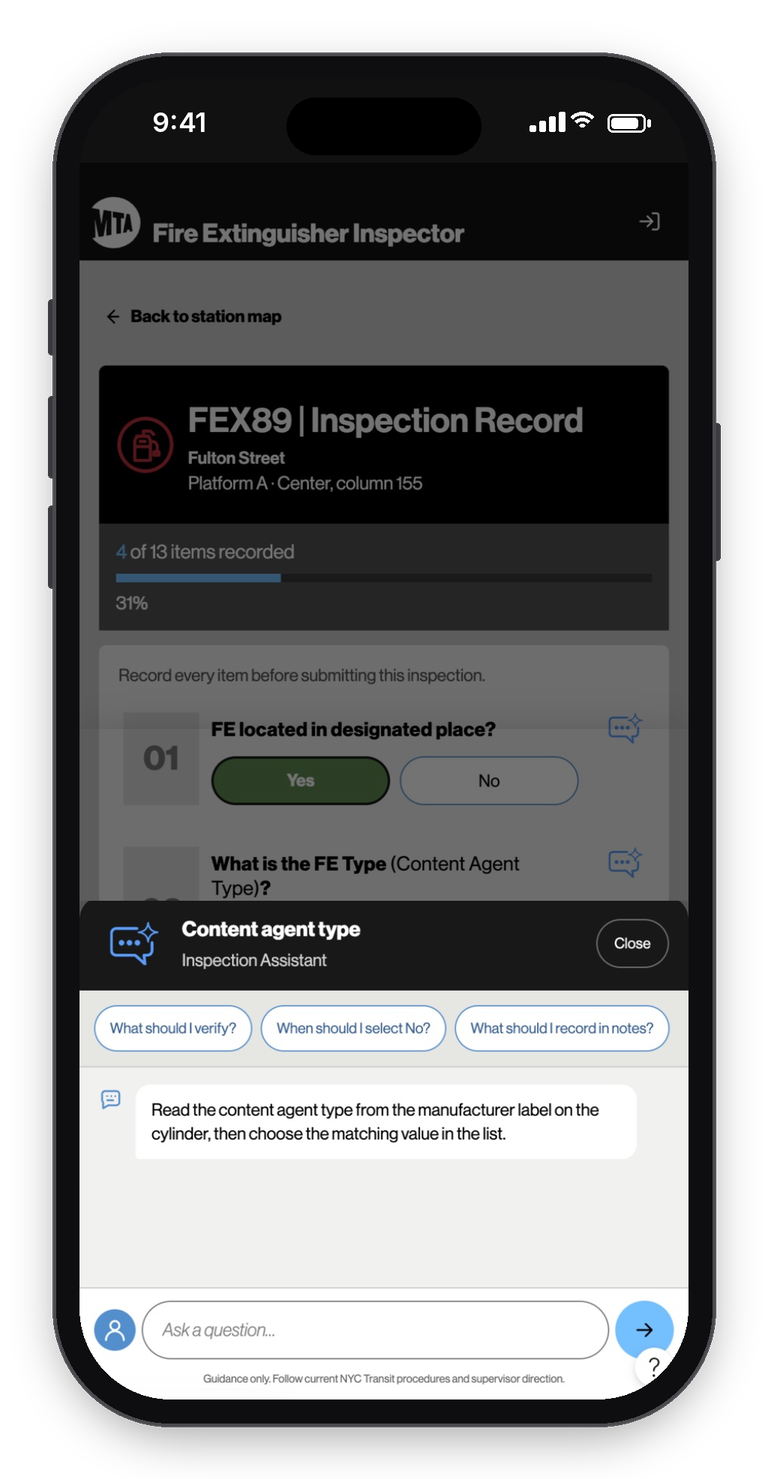 AI assistant panel